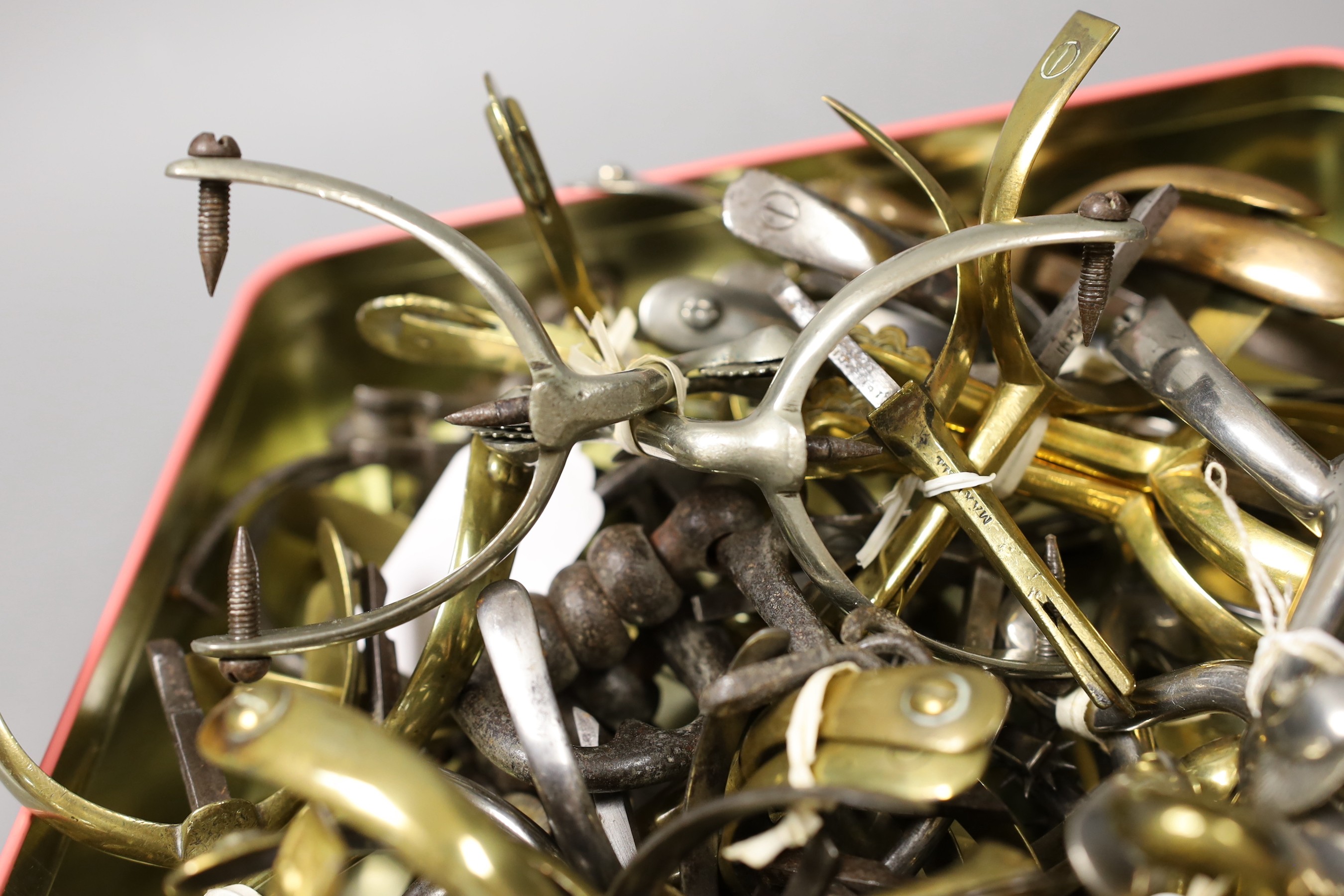 A large, mixed collection spurs